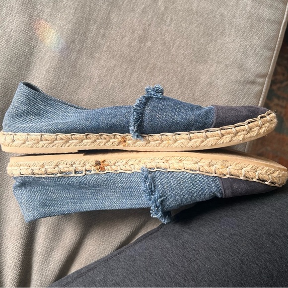M. Gemi Denim Suede Espadrille Flats 40 - Picture 8 of 9